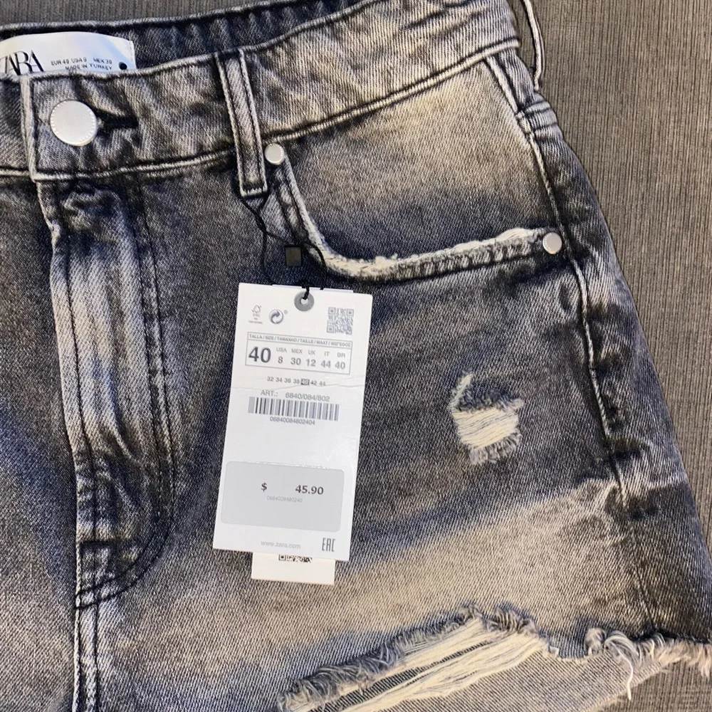 Zara denim shorts NWT - Picture 3 of 6